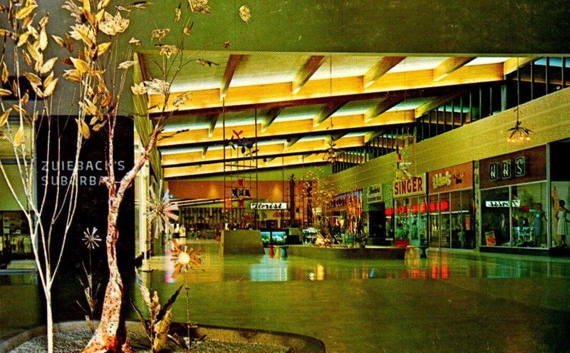 Summit Place Mall (Pontiac Mall) - Vintage Postcard (newer photo)